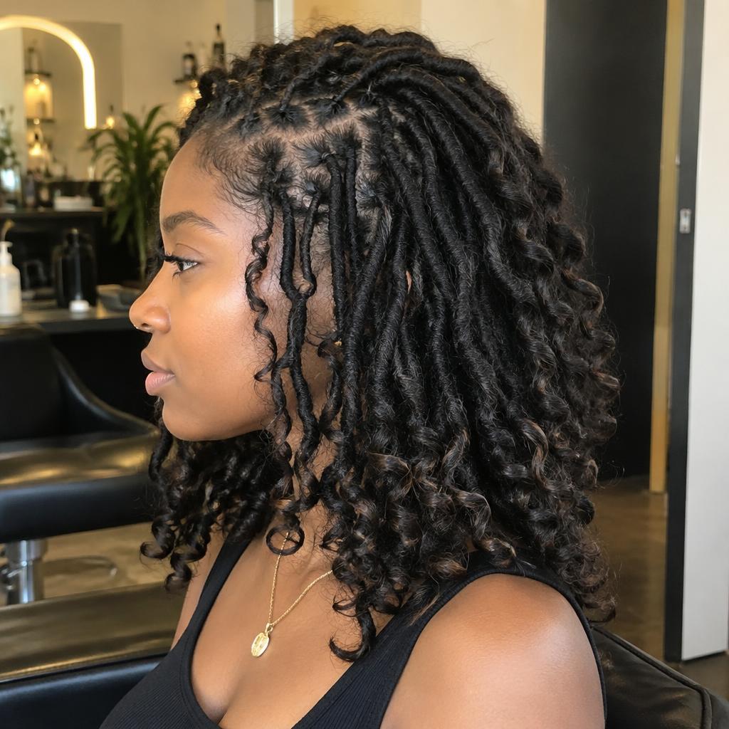 Boho Locs hairstyle by Blue